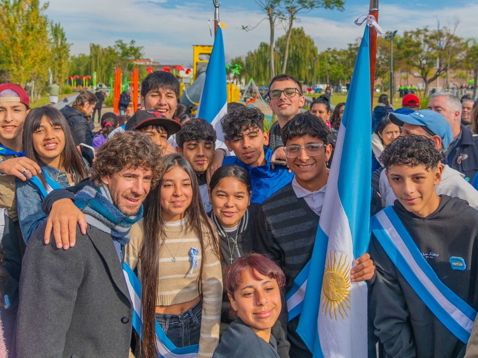 Juan Andreotti participó del festejo del 25 de Mayo en San Fernando