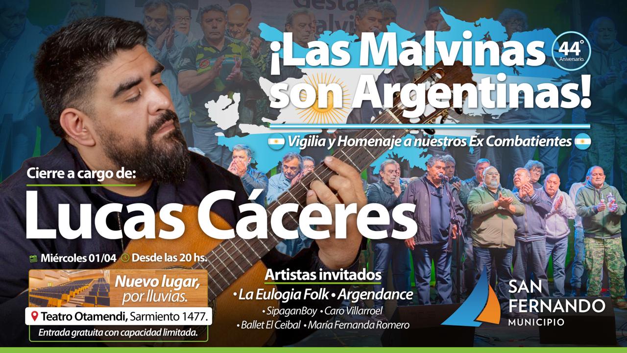 Miércoles 1/4: Homenaje a Ex Combatientes de Malvinas en el Teatro Otamendi