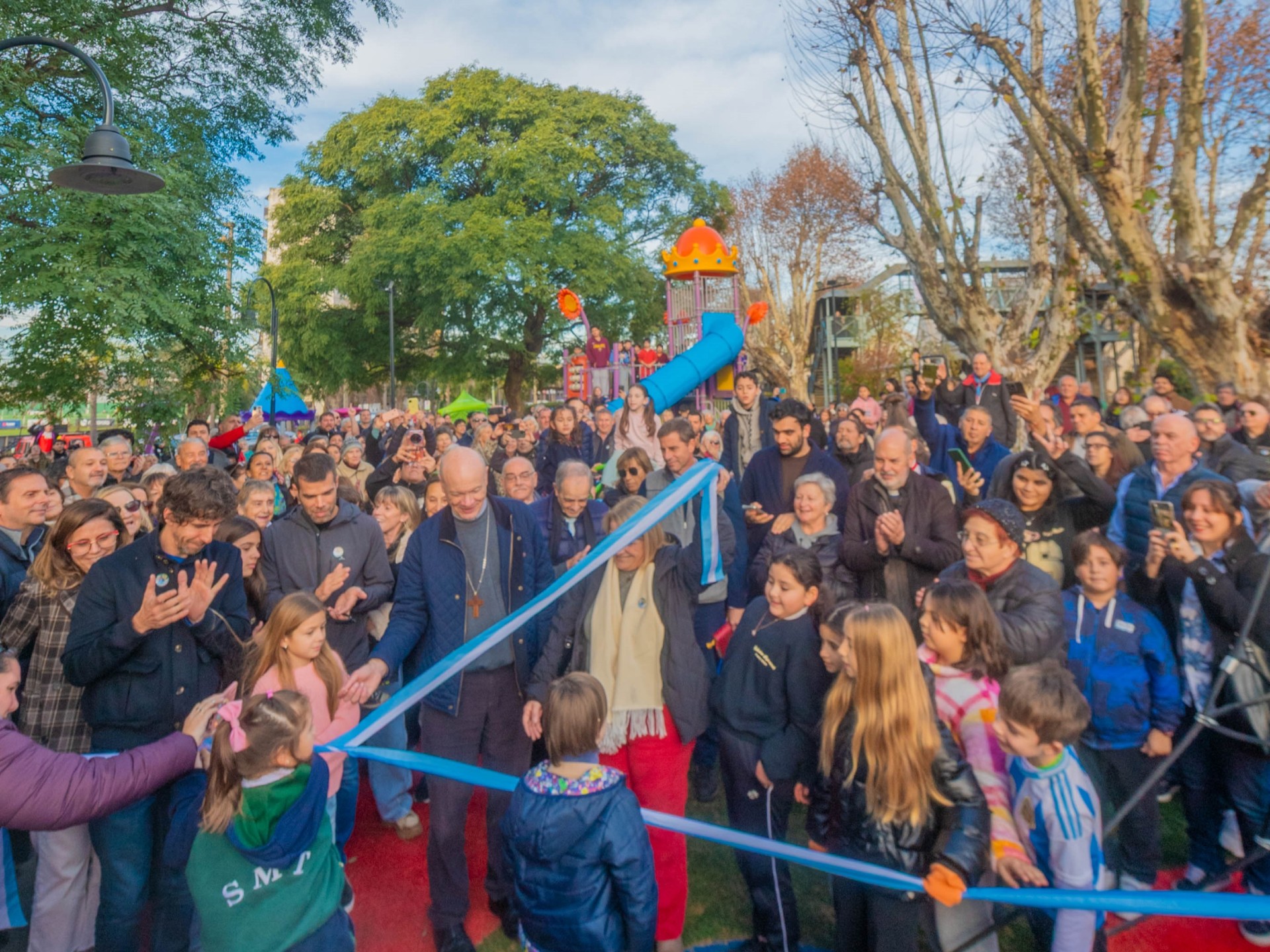 Juan Andreotti inauguró la Nueva Plaza “Padre Jorge Luis Lagazio”